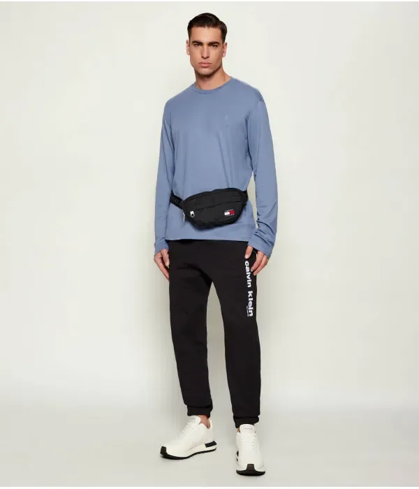 Лонгслив regular fit Calvin Klein, синий — фото 2