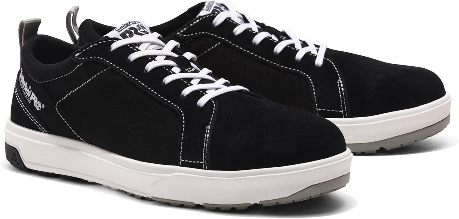 Timberland PRO мужские рабочие туфли Berkley Oxford с композитным защитным носком, Black/White V1 — фото 2