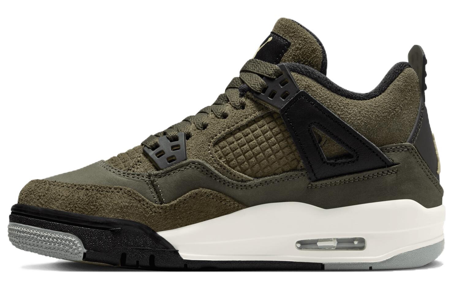 Jordan Air Jordan 4 Vintage Баскетбольные кроссовки женские, оливково-зеленый