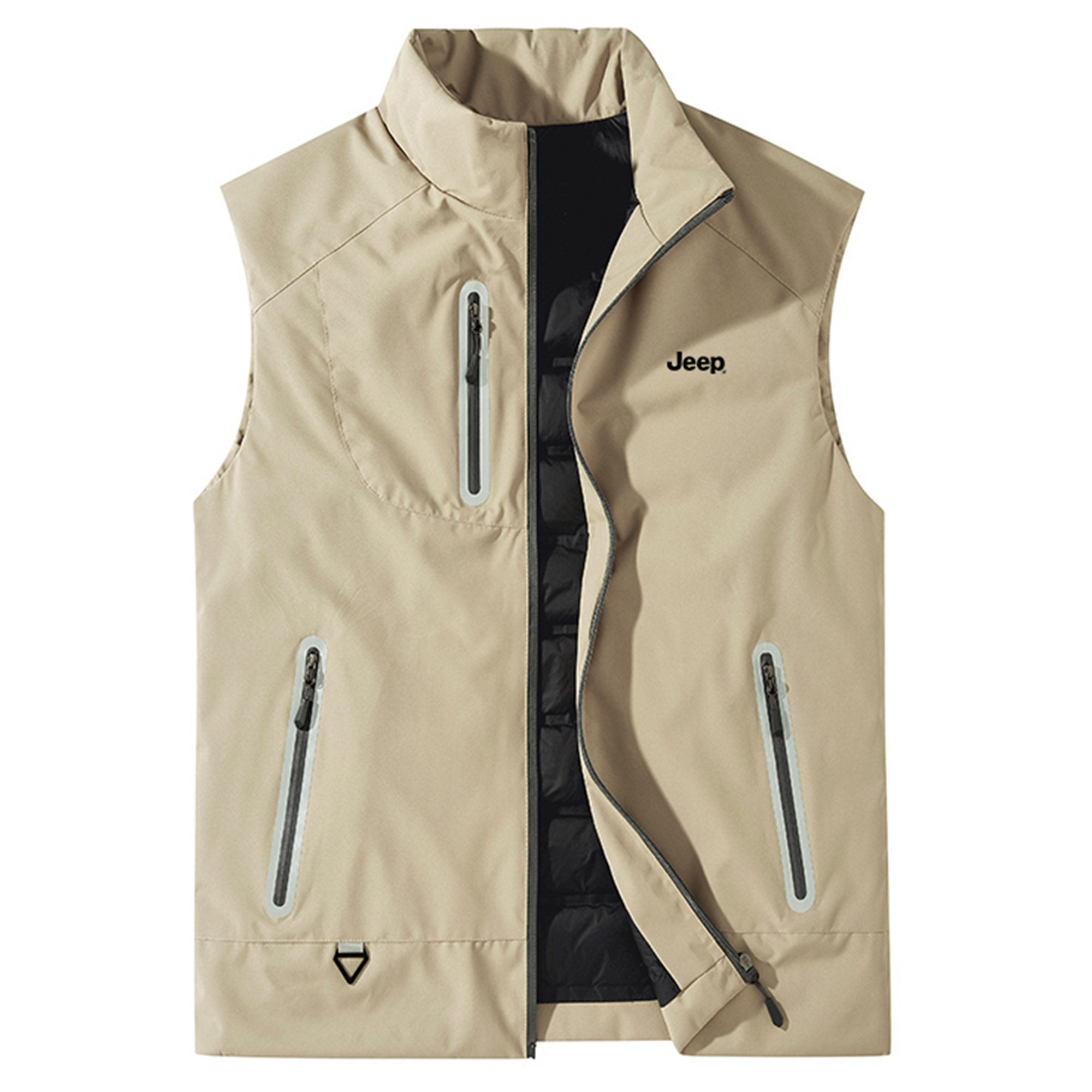 

Пуховик Unisex с воротником стойкой и флисовой подкладкой для рабочей одежды Jeep, хаки