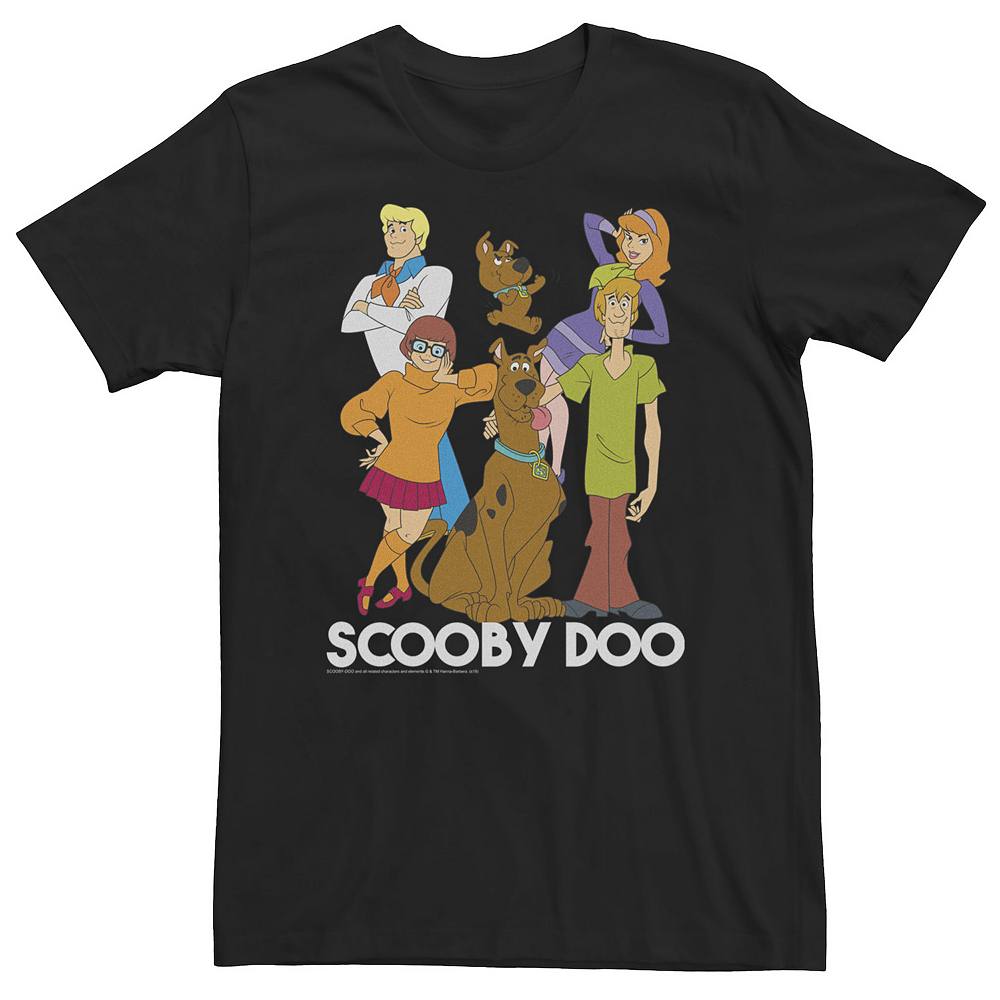 

Футболка с логотипом Big & Tall Scooby-Doo Group Portrait Licensed Character, черный