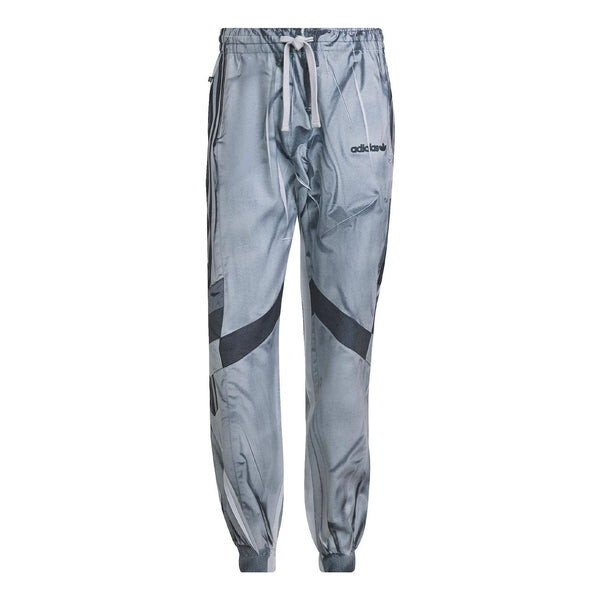 

Спортивные штаны Men's adidas originals Logo Colorblock Printing Lacing Bundle Feet Sports Pants/Trousers/Joggers Gray, мультиколор