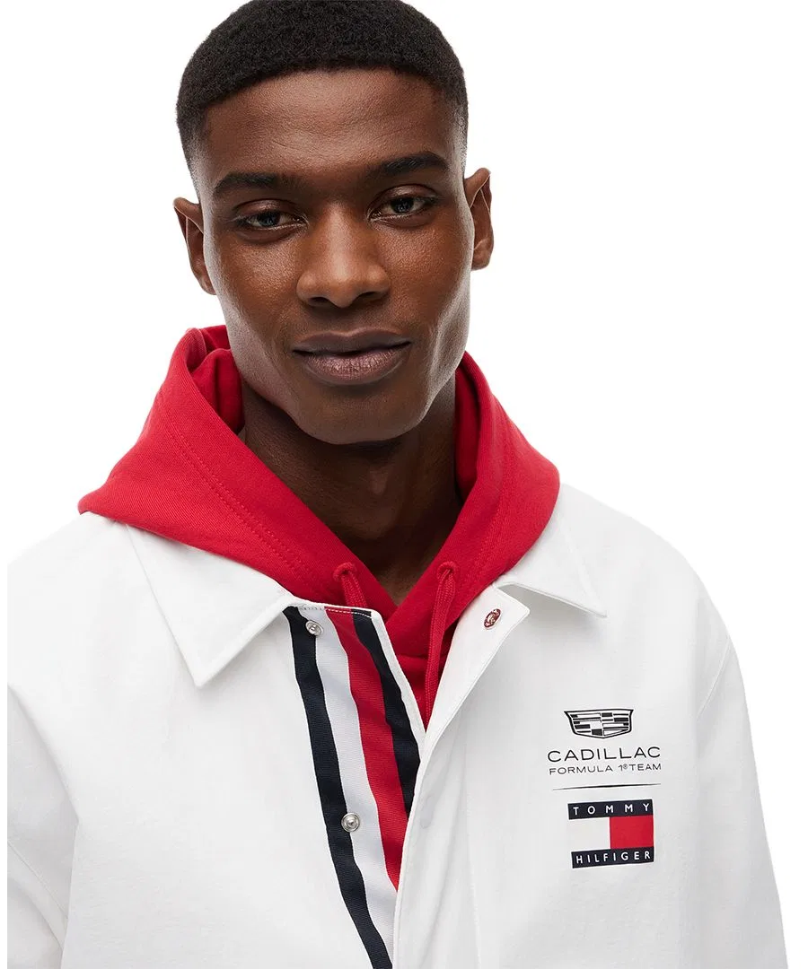 Мужская куртка-бомбер Cadillac F1 Chevron Tommy Hilfiger, белый — фото 3