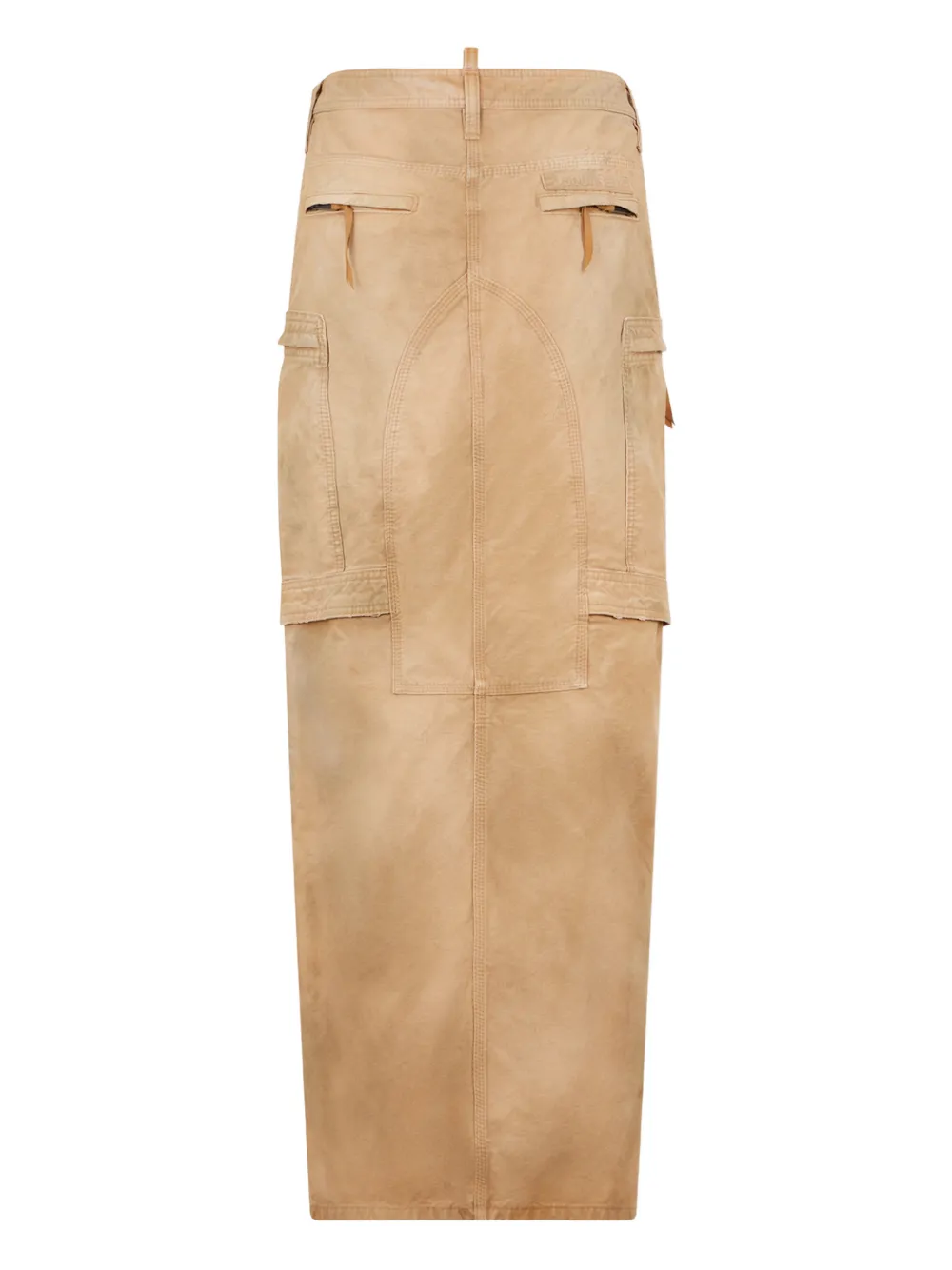 Юбка макси utility с эффектом потертости Dsquared2, нейтральный — фото 2