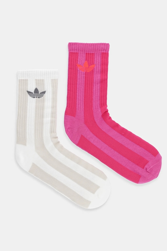 

Носки полосатые 2 пары Adidas Originals, розовый