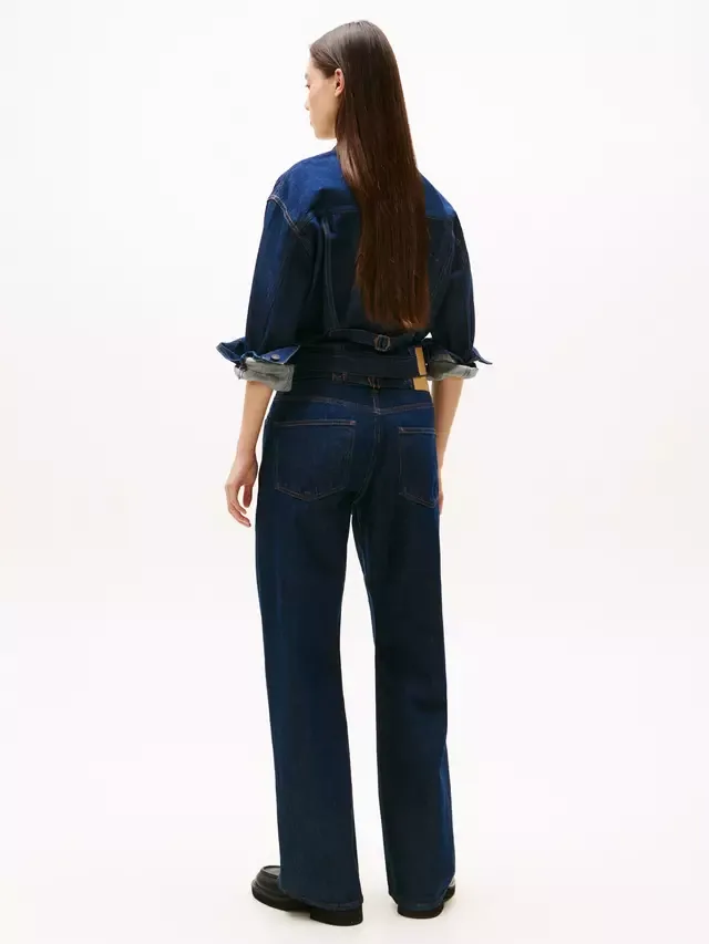 Джинсы Tommy Jeans Mia свободного кроя прямого кроя, темно-синие Tommy Hilfiger — фото 3