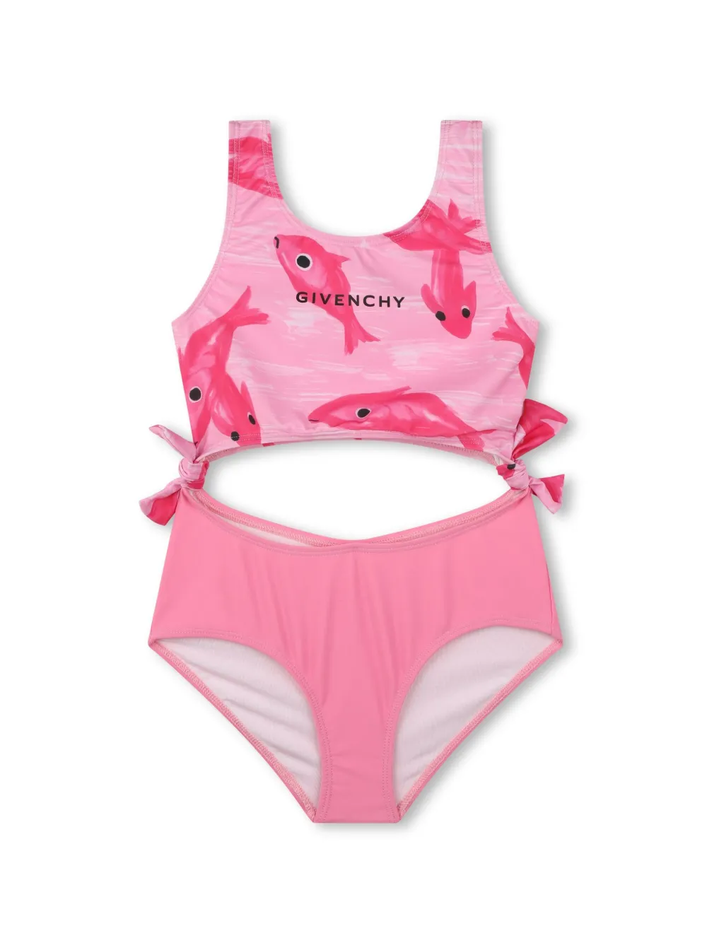 

Купальник с графичным принтом Givenchy Kids, розовый