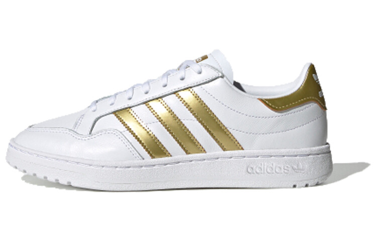 Женские кроссовки для скейтбординга Adidas Originals Team Court, белый/золотой