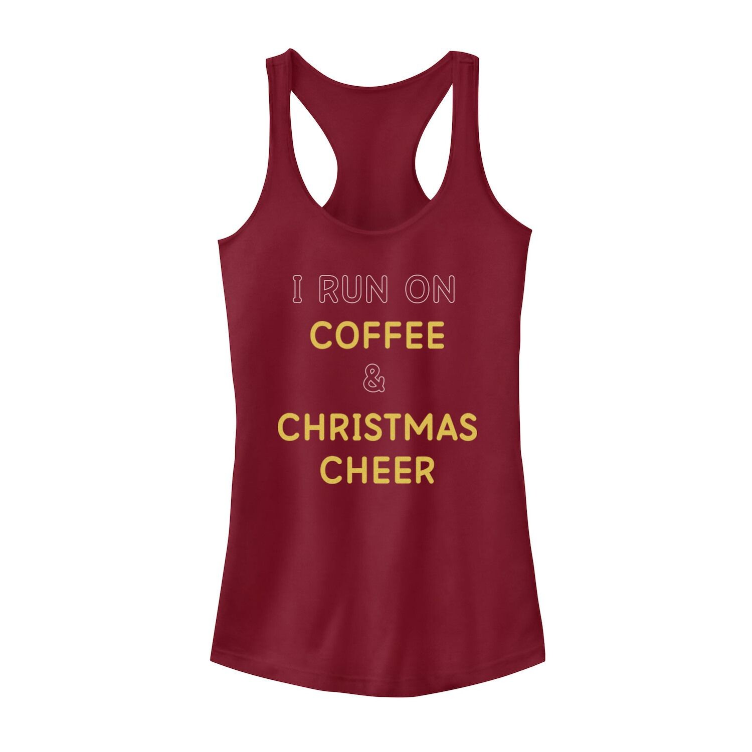

Майка I Run On Coffee and Christmas Cheer для юниоров