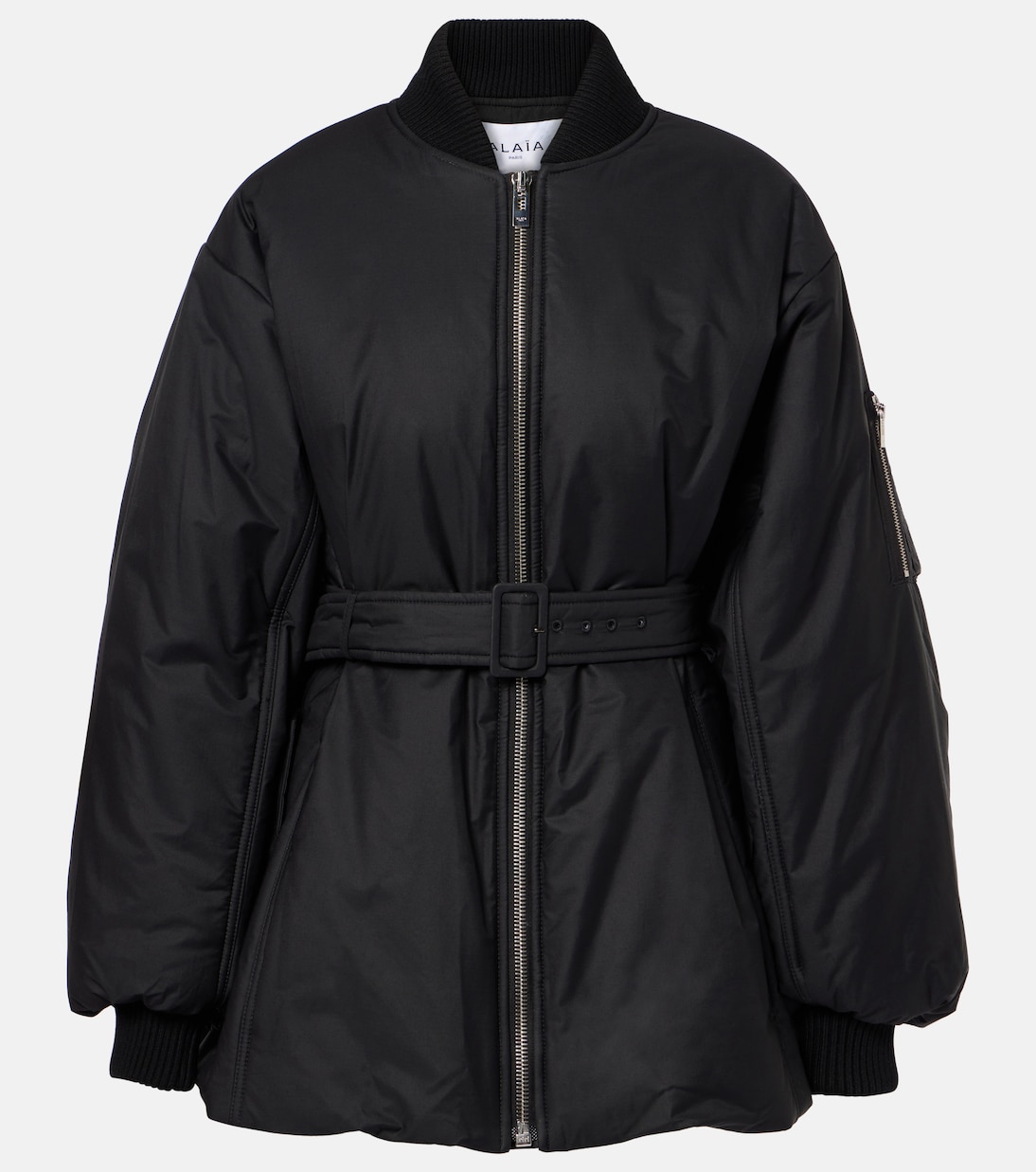 

Пиджак из хлопковой смеси с поясом Alaïa, Noir Alaia