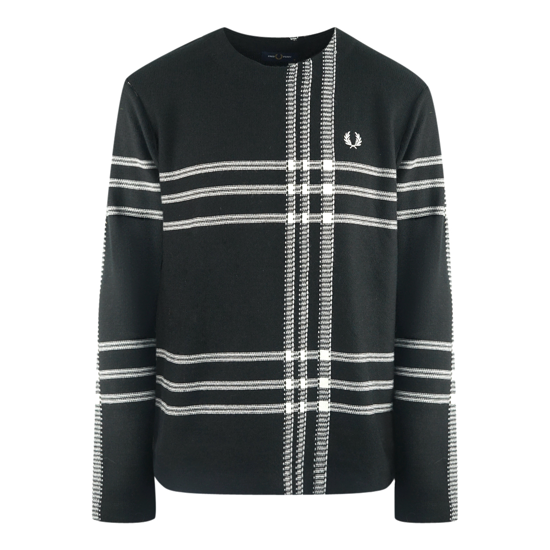 

Джемпер в клетку тартан Fred Perry, черный