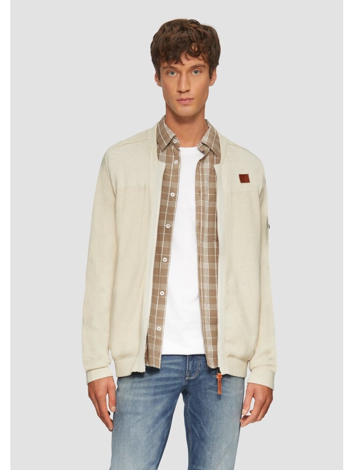 

Спортивная куртка s.Oliver Strickjacke langarm, кремовый