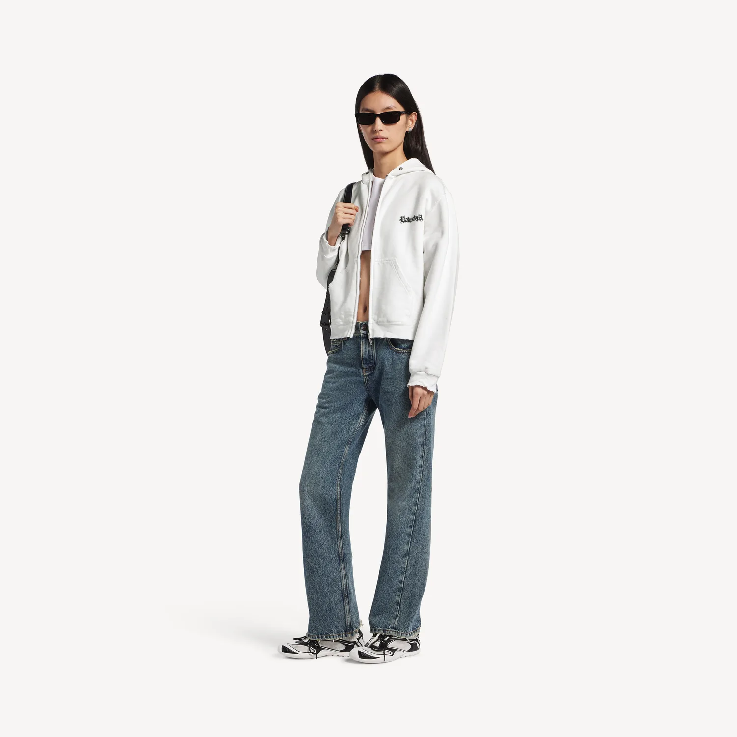 Толстовка Salon De Couture Regular Fit Zip-up, белый — фото 2