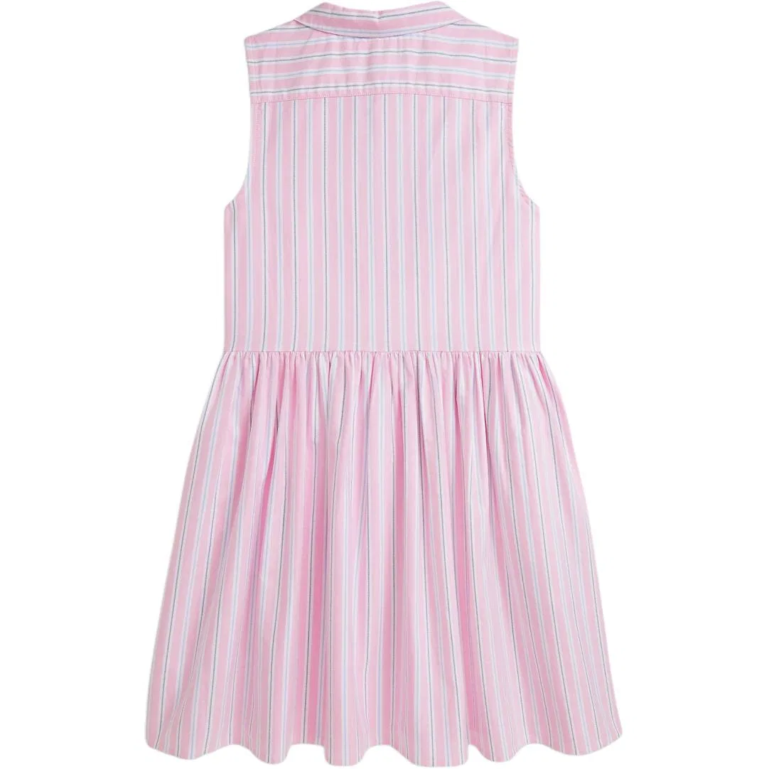 Платье детское Crew Neck Moderate Polo Ralph Lauren, Pink — фото 3