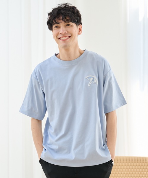 

Футболка с принтом, легкий крой Arnold Palmer, небесно-голубой