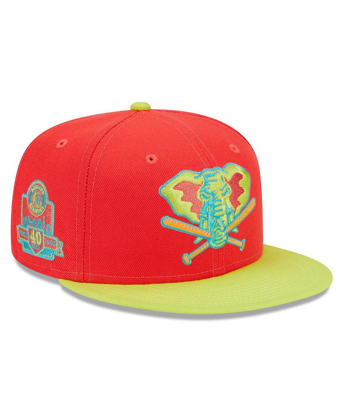 

Мужская красная, неоново-зеленая шляпа с хайлайтером Lava Combo 59FIFTY Oakland Athletics 40th Anniversary 59FIFTY New Era