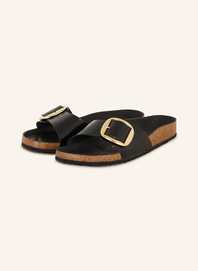 Мюли madrid big пряжкой Birkenstock, черный