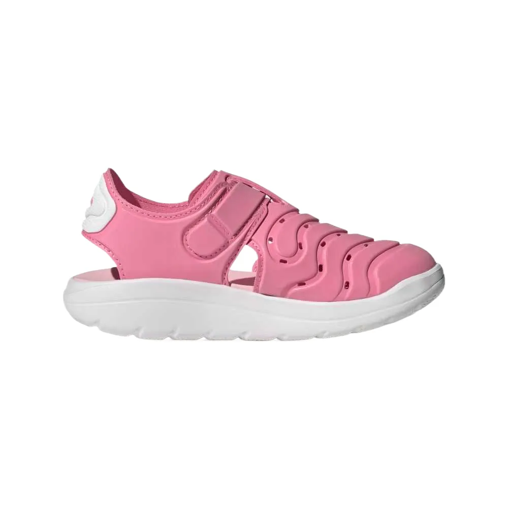 Дышащие сандалии на низком ходу для детей Adidas, Happy Pink/Cloud White/Transparent Pink — фото 3
