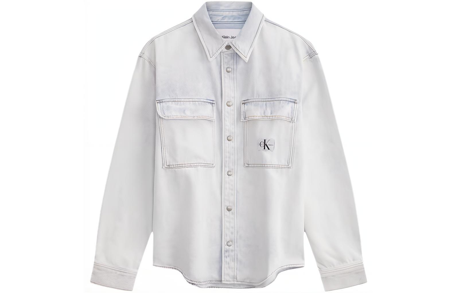 

Calvin Klein Мужская рубашка светло-голубого цвета