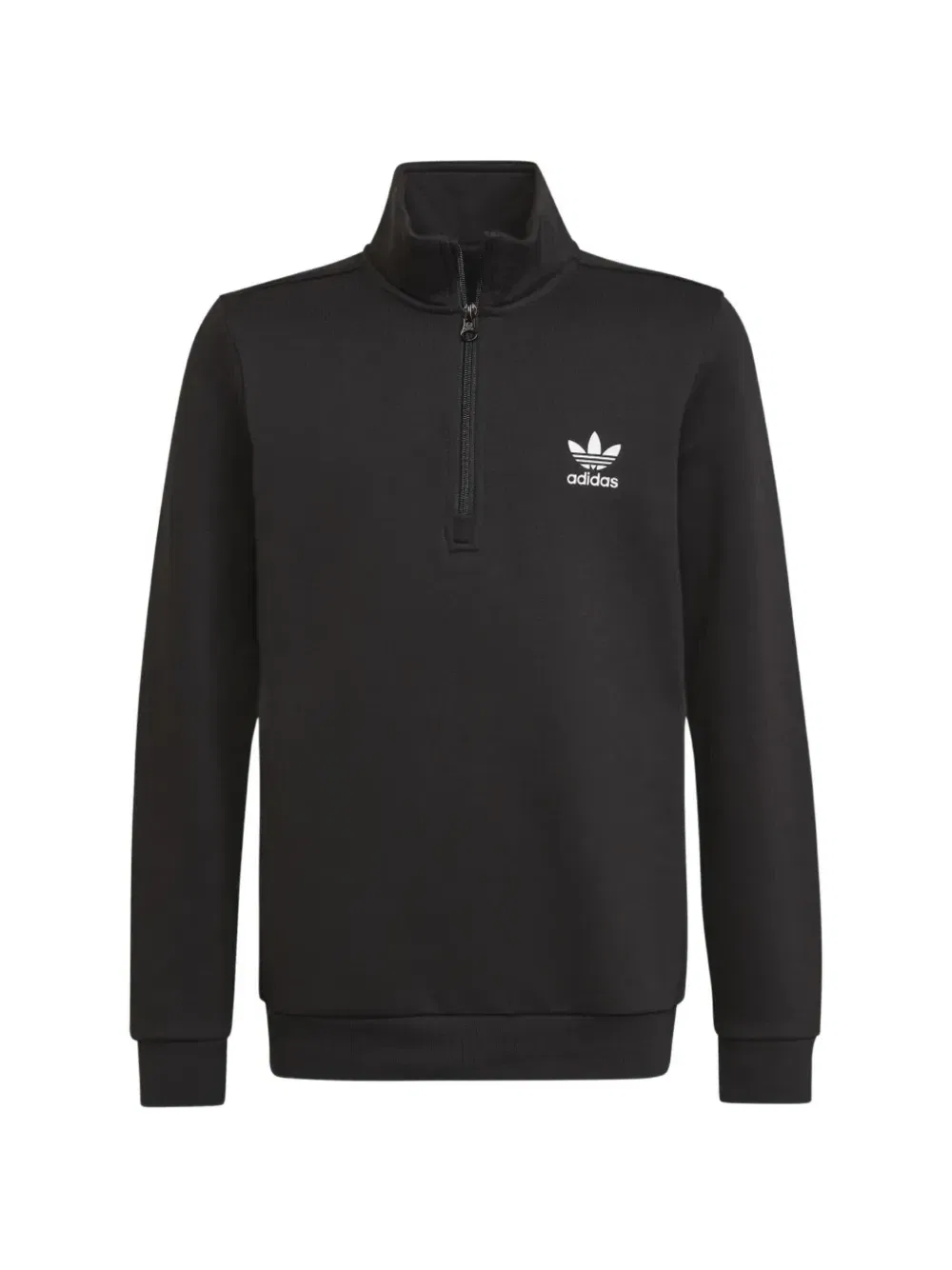 Толстовка с высоким воротником и принтом с логотипом Adidas Kids, черный