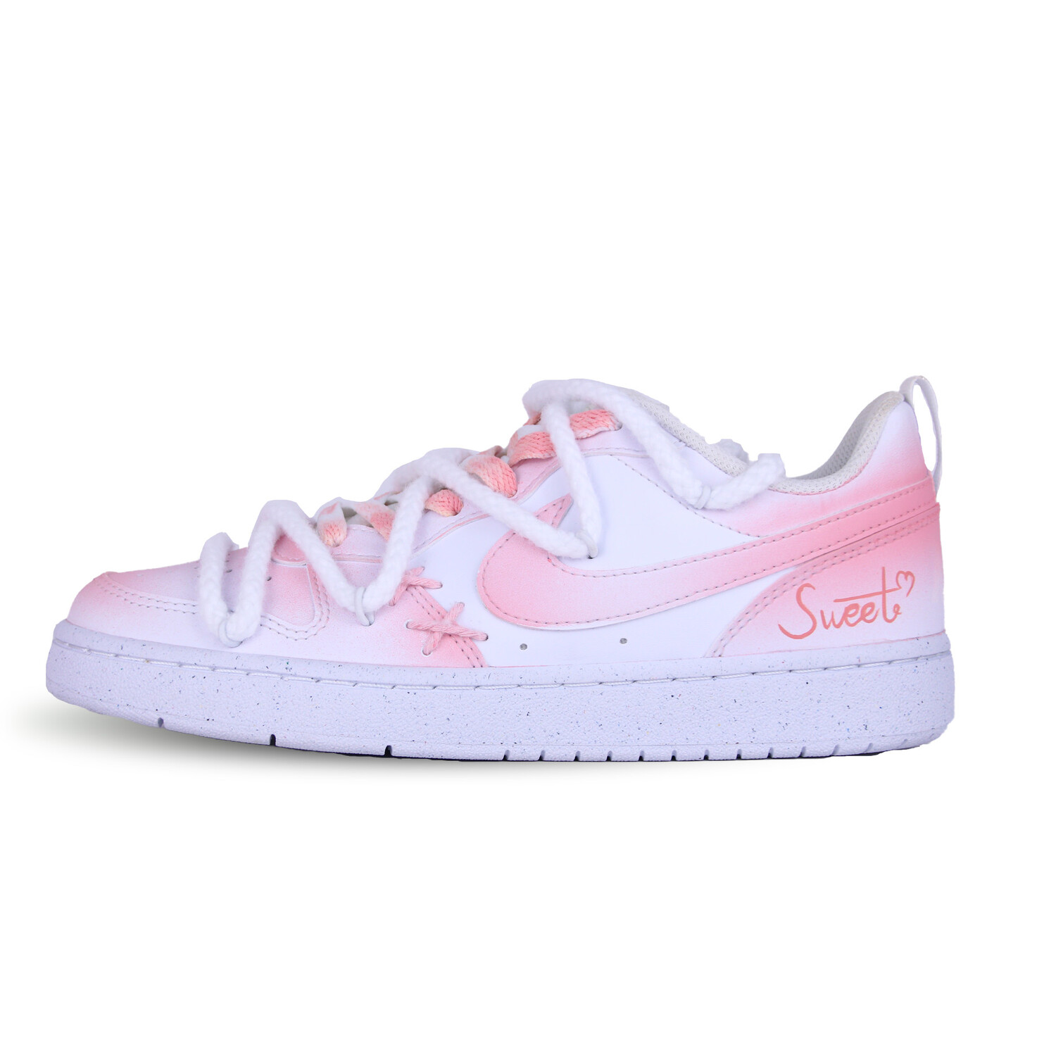 

Кроссовки Nike Court Borough Skateboard Shoes Women's Low-Top White, Розовый, Кроссовки Nike Court Borough Skateboard Shoes Women's Low-Top White