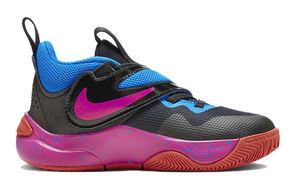 Баскетбольные кроссовки Team Hustle D 11 Kids для детей Nike, синий/черный — фото 2