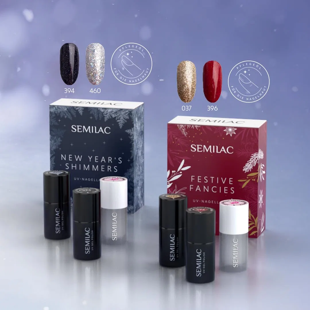 Набор УФ-лаков для ногтей «Festive Fancies» от Semilac Semilac — фото 4