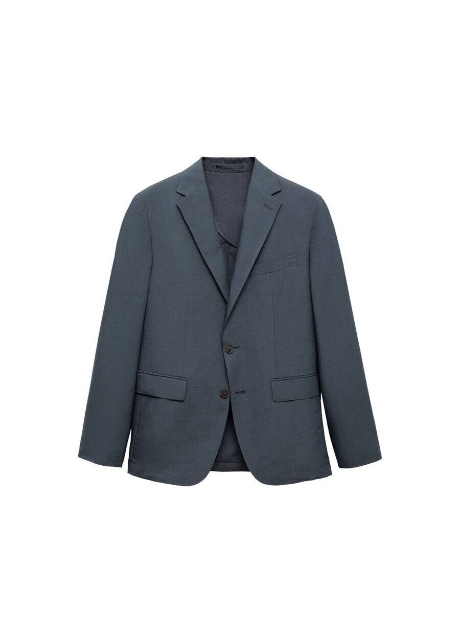 

Куртка MANGO MAN Slim fit Suit Jacket amalfi, коабльтовый синий
