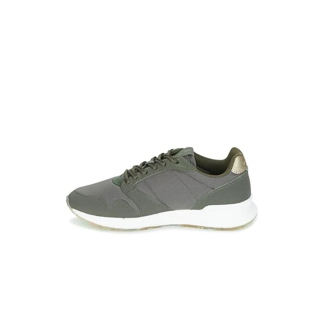Женские серые кроссовки Omega x с эффектом металлик Le Coq Sportif, зеленый — фото 4