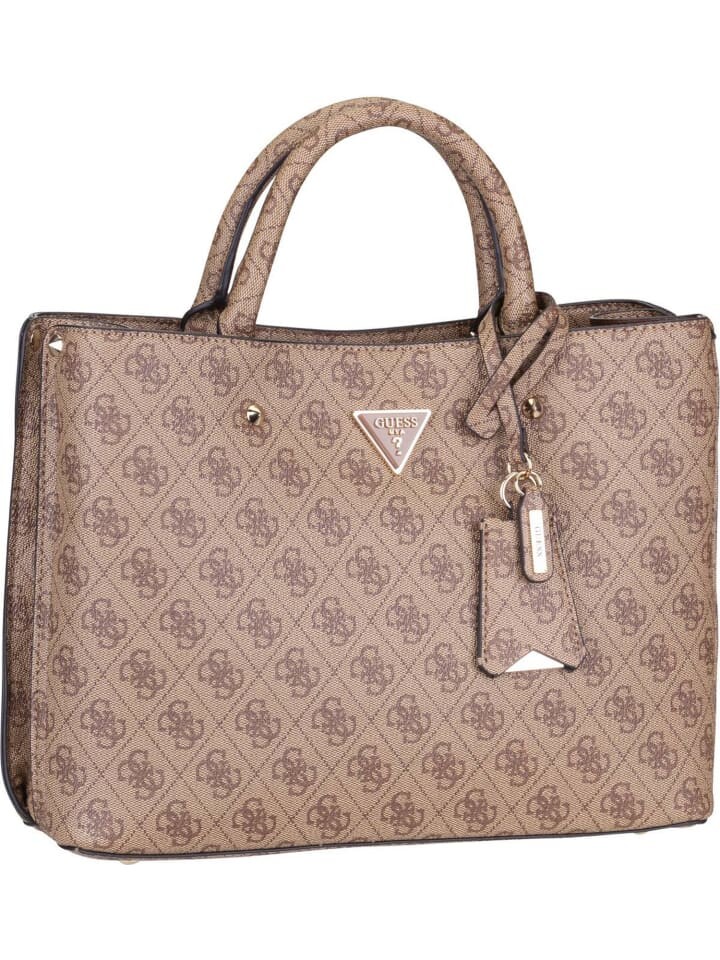 

Сумка Guess Handtasche Meridian Girlfriend Satchel Logo, цвет Latte Logo