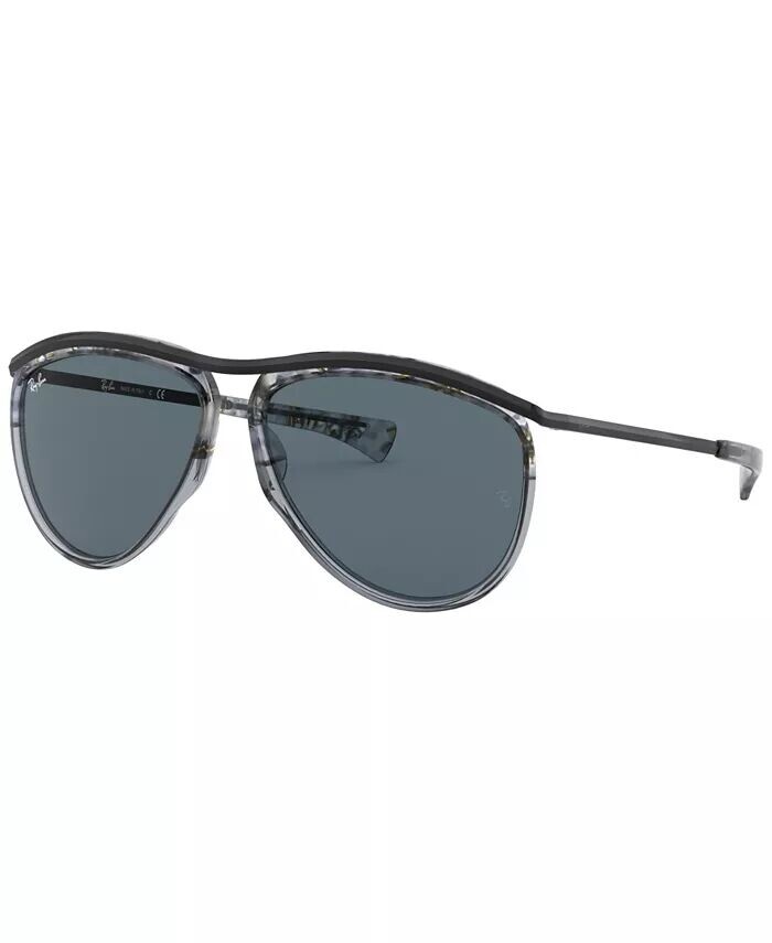 

Солнцезащитные очки-авиаторы Olympian унисекс, RB2219 Ray-Ban, серый