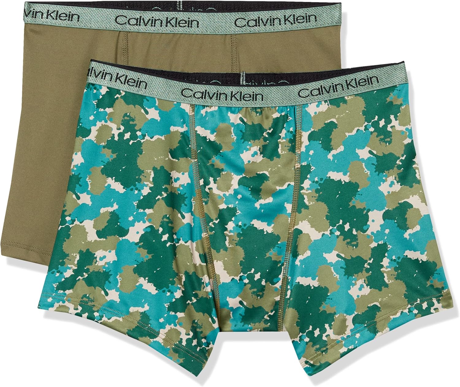 

Комплект из 4 трусов-боксеров Calvin Klein для мальчиков, Olive/Camo