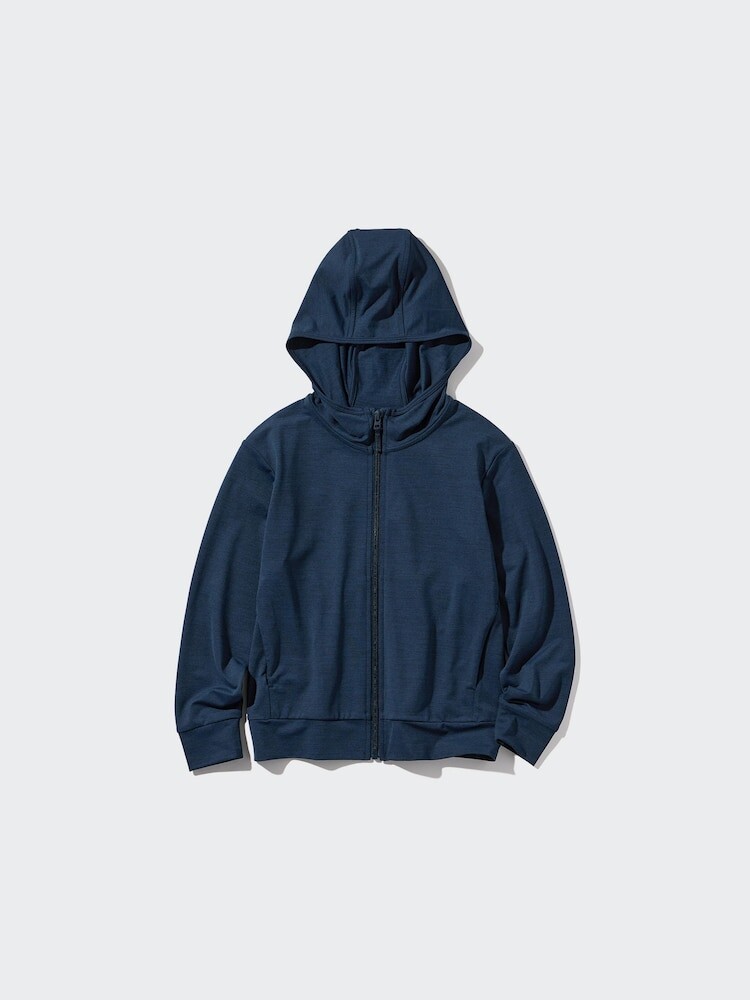 

Толстовка с капюшоном Airism с защитой от ультрафиолета Uniqlo, цвет 69 синий