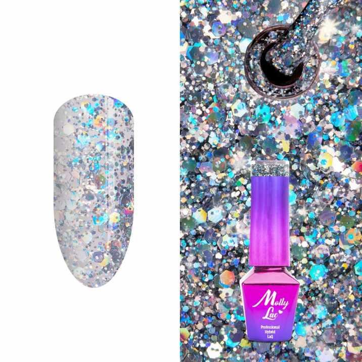 

Molly Lac, гибридный лак, Crushed Diamonds Dreaming In Vegas, 5 мл № 538