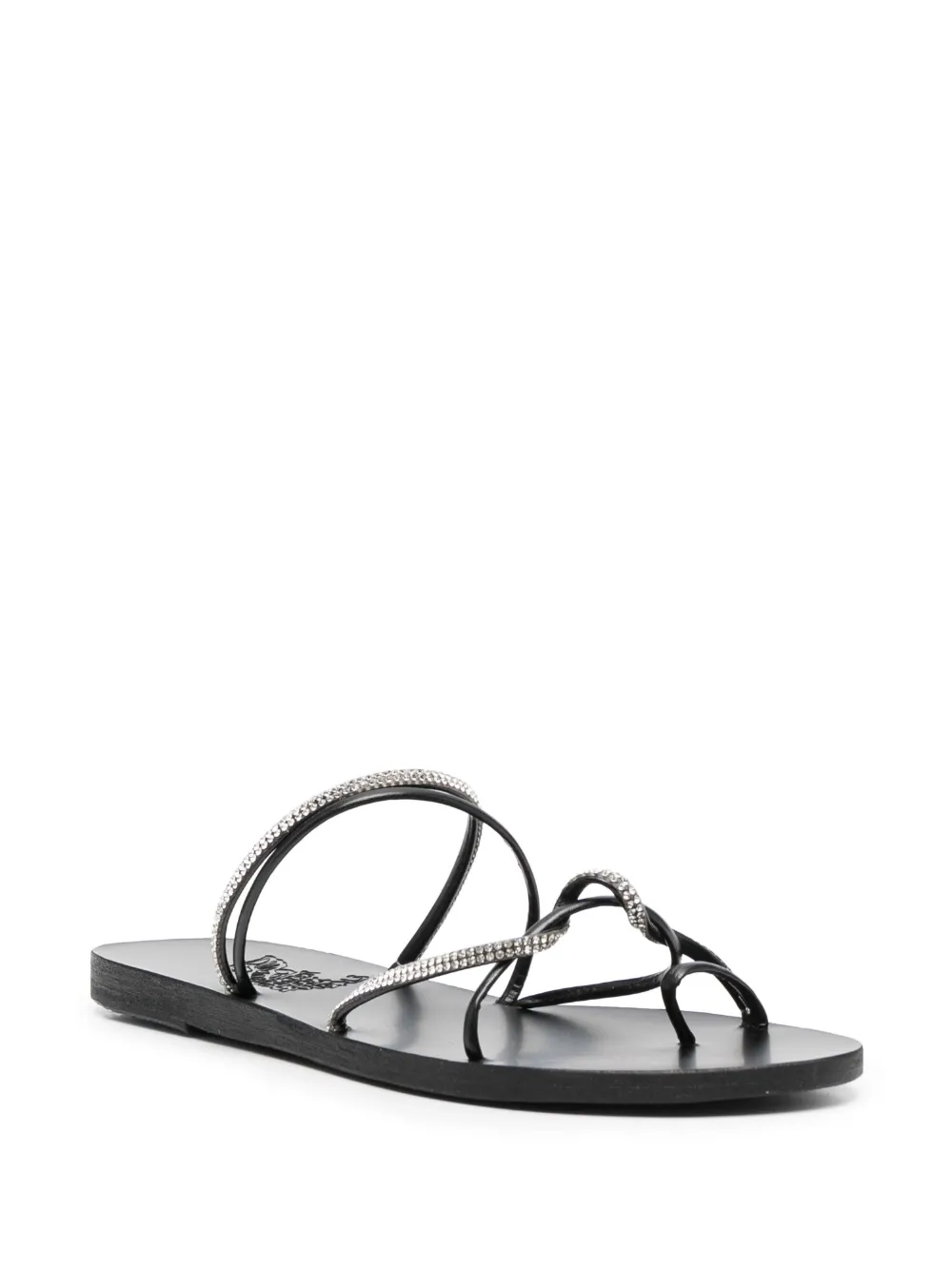 Шлепанцы Fantasia с кристаллами Ancient Greek Sandals, черный — фото 2