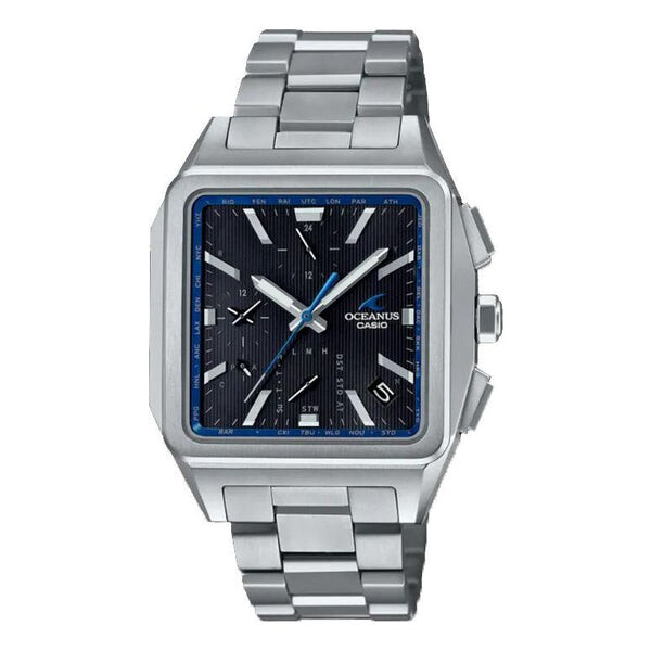 

Часы Casio Oceanus Classic Analog Watch 'Black Silver Blue', черный