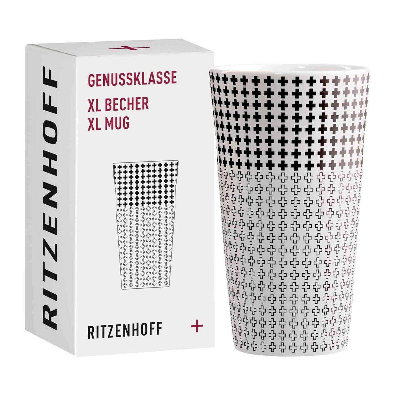 

Кофейная кружка Ritzenhoff, 0,525 л, черно-белый