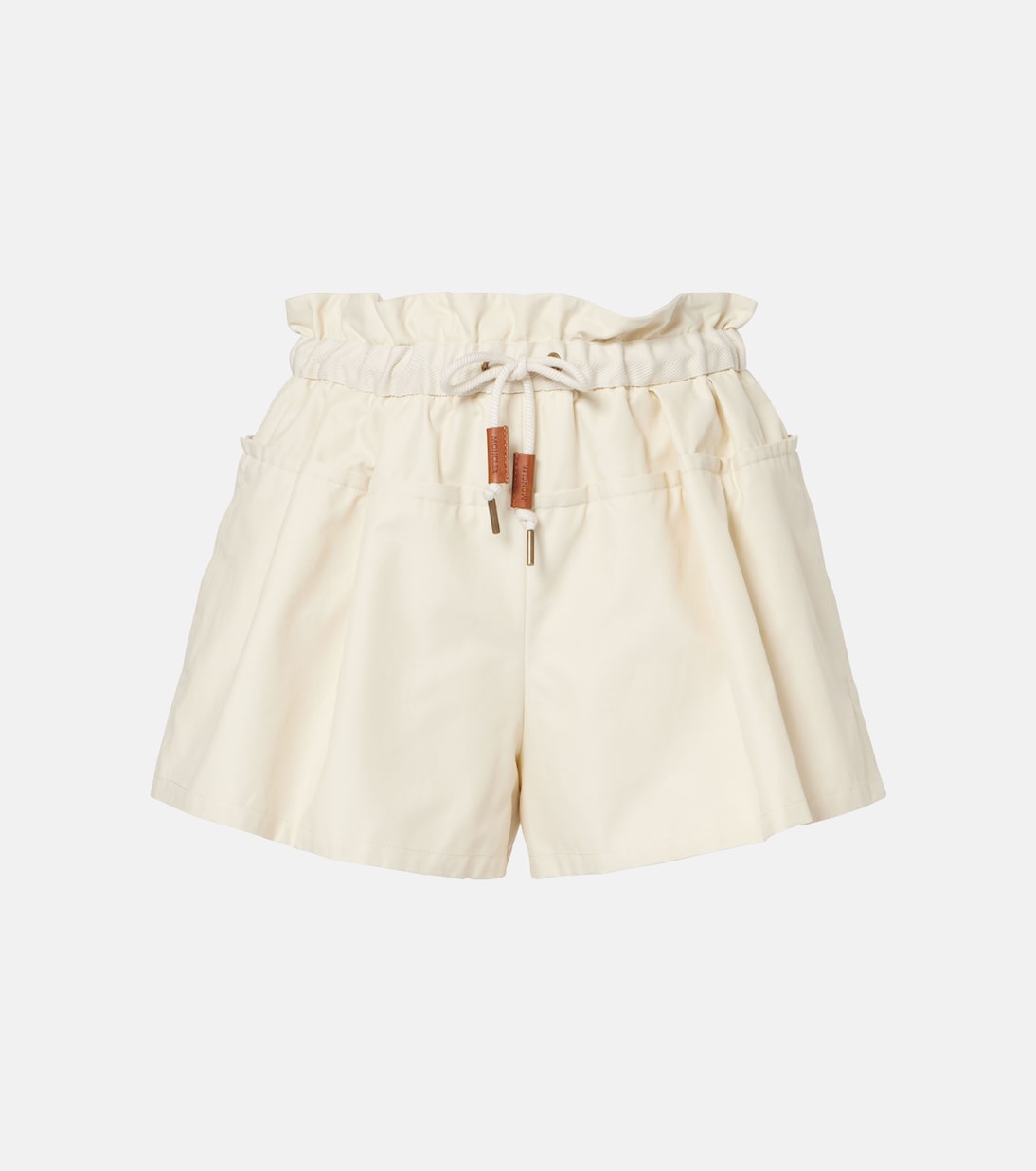 

Шорты из хлопкового твила Moncler, 051 - White