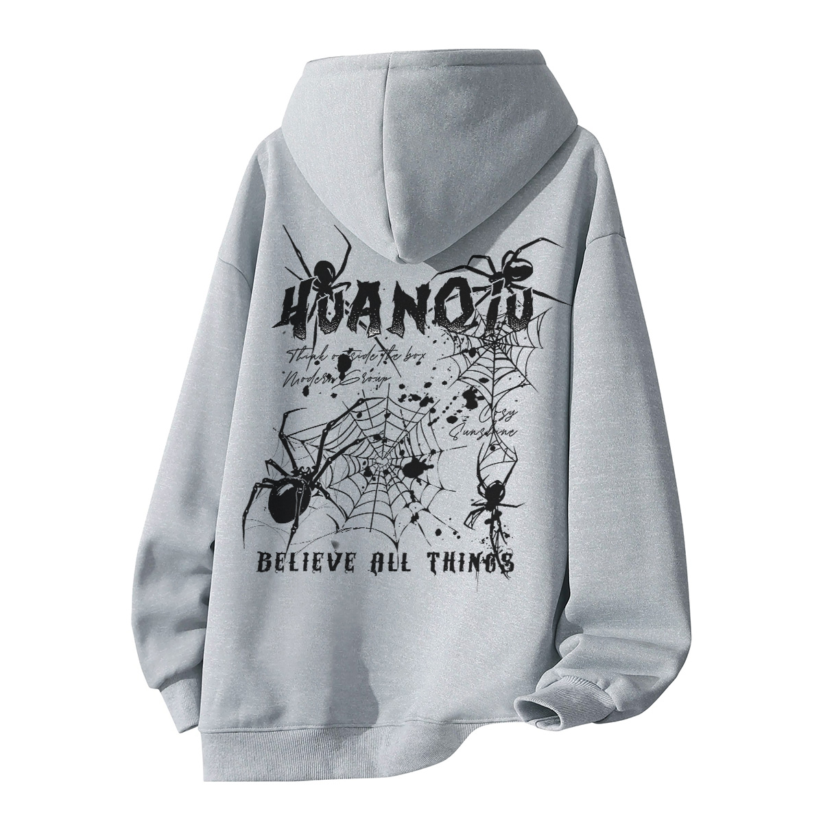 

Толстовка Unisex Hooded Moderate Heavyweight HUANQIU, светло-серый