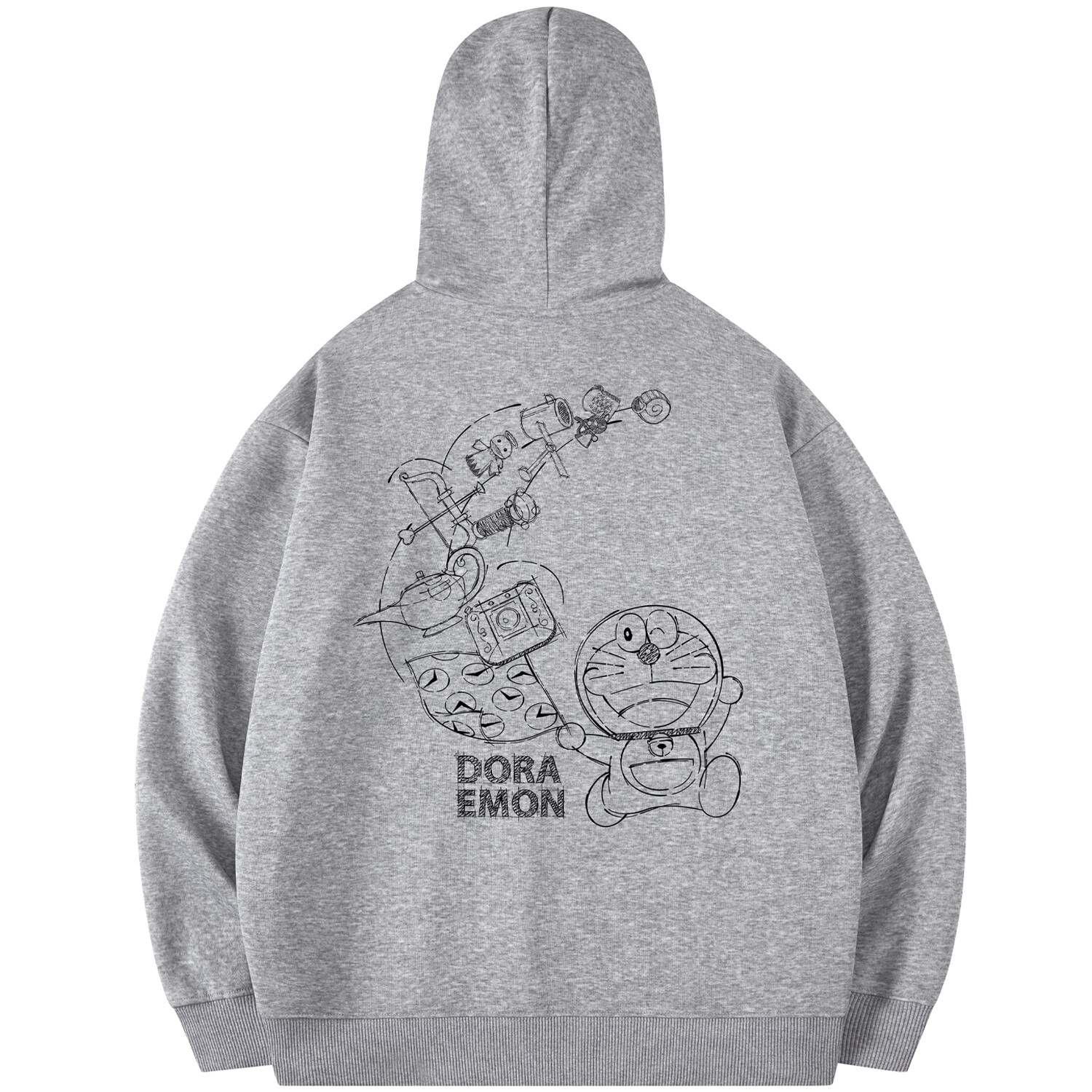 

Толстовка унисекс Doraemon, Черный (на флисовой подкладке)