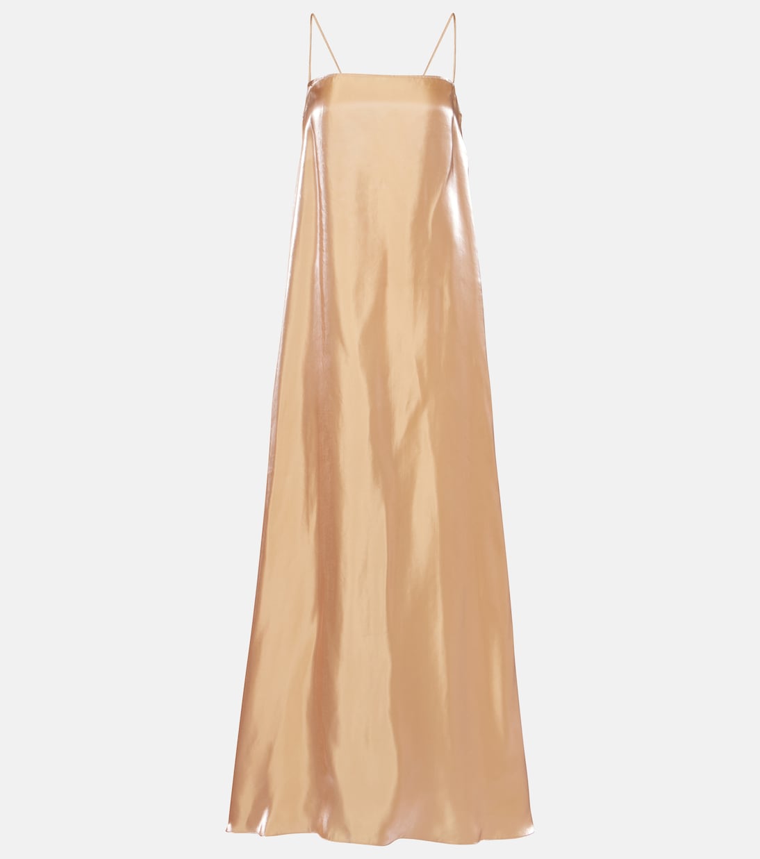 

Платье макси из атласа Delfina Staud, Rose Gold