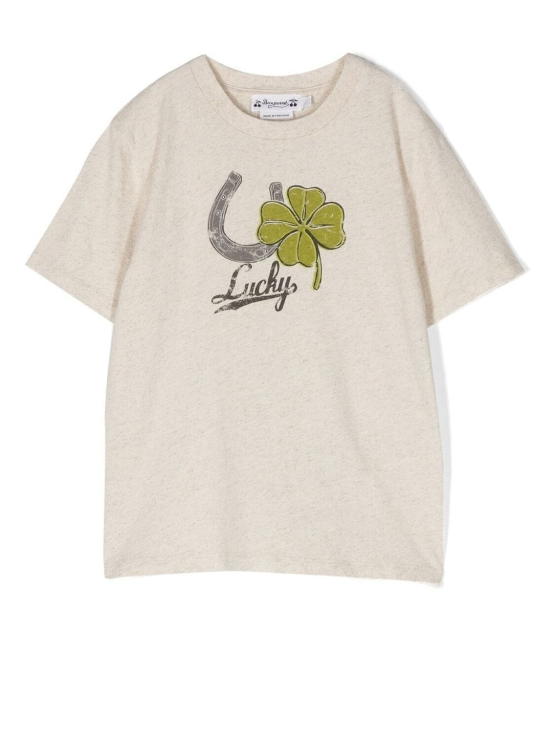 

Bonpoint graphic print short-sleeve T-shirt, нейтральный цвет