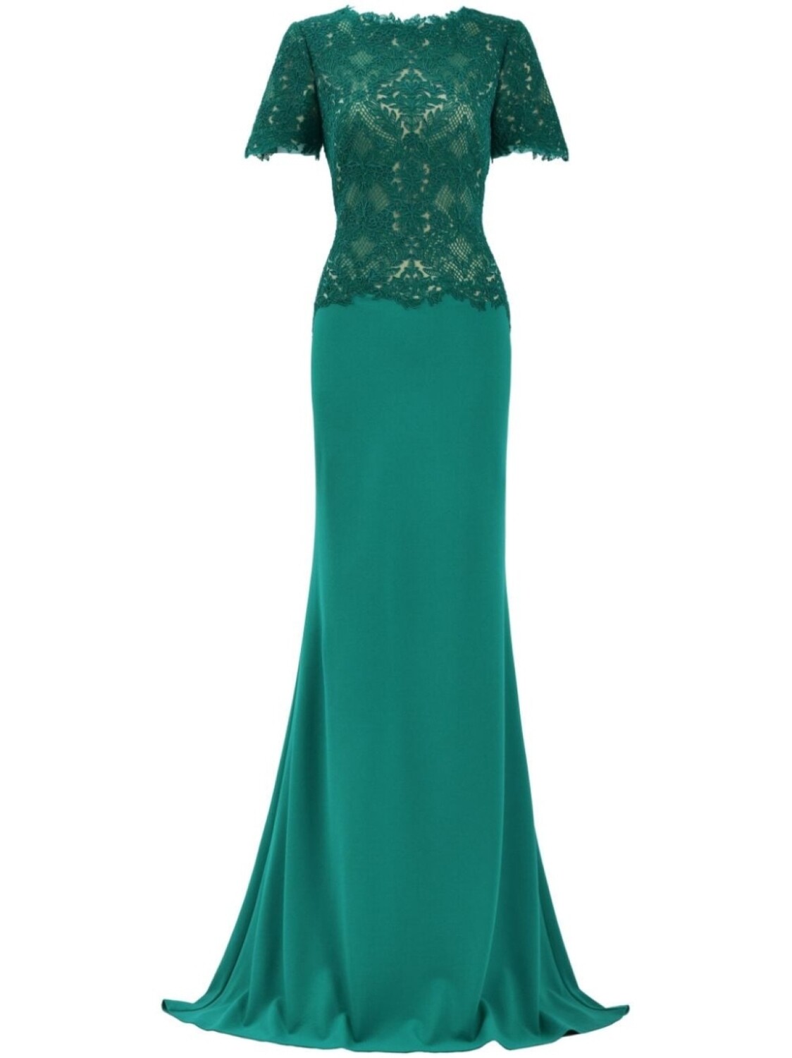 

Платье Tadashi Shoji Mitra Lattice с вышитым лифом, зеленый