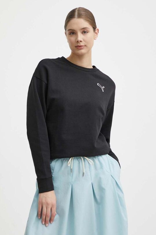 

Хлопковая толстовка Puma, черный