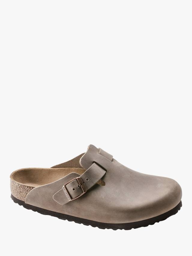Бостонские кожаные клоги Birkenstock, Tabacco Brown — фото 3