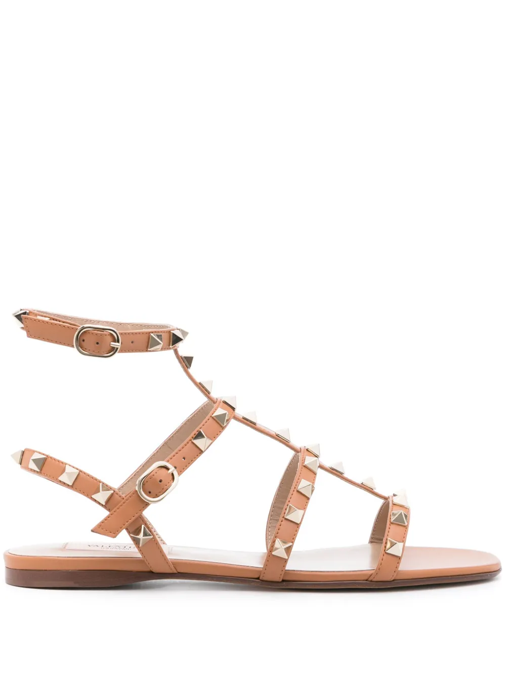 Сандалии Rockstud VALENTINO GARAVANI, коричневый