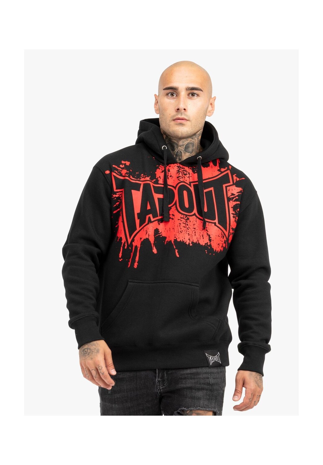 

Мужская толстовка с капюшоном стандартного кроя PACOMILA TAPOUT, черно-красный