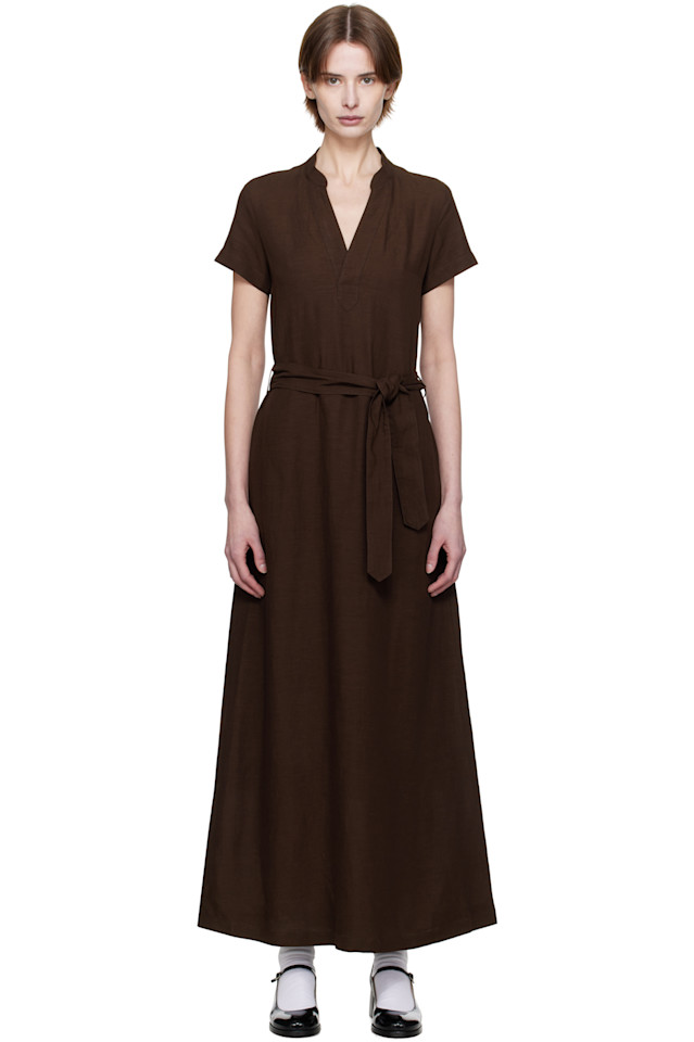

Платье миди Annelie A.P.C., коричневый