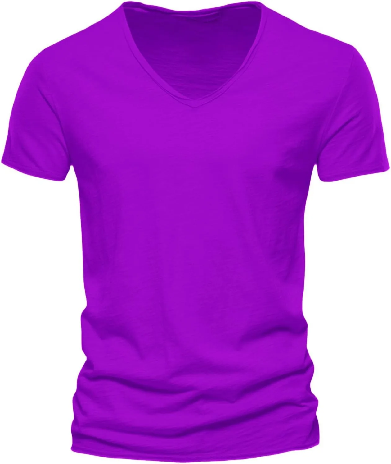 

Мужская футболка с V-образным вырезом, мягкая и дышащая