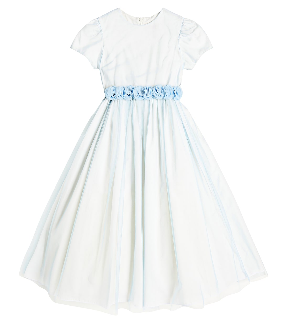 

Платье из тюля с цветочной аппликацией Il Gufo, Glass